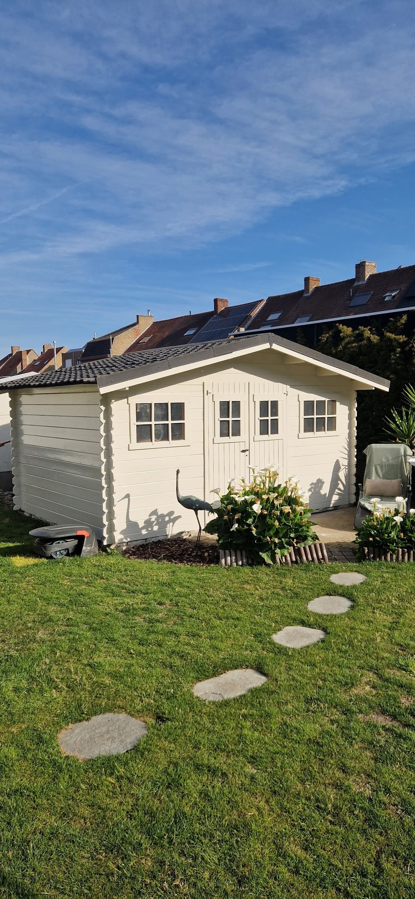 Na schilderwerken tuinhuis